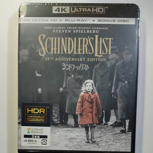 シンドラーのリスト 製作25周年 アニバーサリーエディション (4K ULTRA HD+Blu-ray+ボーナス　新品未開封