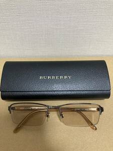 BURBERRY バーバリー メガネフレーム B 1303 D-度付　近視 遠視 老眼鏡 遠近両用 正規品 軽量 チタン スクエア アジアンフィット