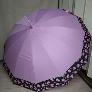 雨傘 ハローキティ 濡れると模様が浮き出ます