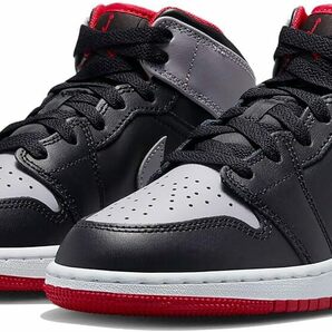 送料無料 24cm●NIKE ナイキ エア ジョーダン 1 ミッド AIR JORDAN 1 MID GS 黒 灰 DQ8423-006 AJ 