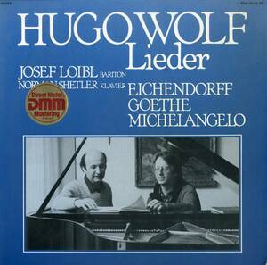 A00561087/LP/ノーマン・シェトラー「Hugo Wolf Lieder : Eichendorff Goethe Michelangelo」