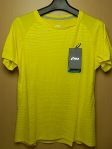 asicsアシックス　ランニングシャツ W'S fuzeX SS TOP 142567　イエロー/Mサイズ