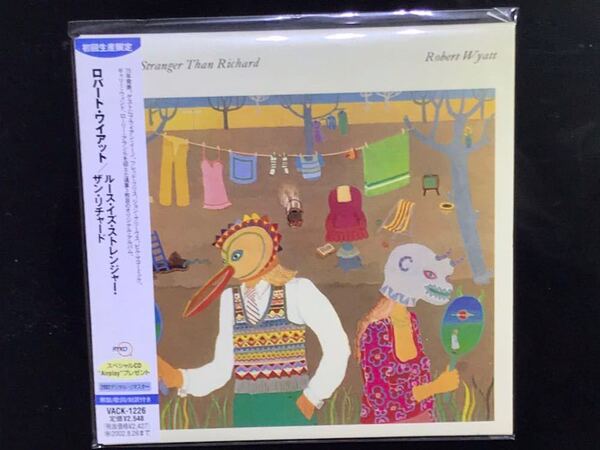 【紙ジャケ未開封】 ※ 　ロバート・ワイアット 　※　 Ruth is Stranger Than Richard 　※ 国内盤CD ROBERT WYATT