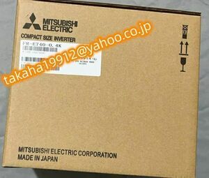 ◆【新品！】　三菱電機　インバータ FR-E740-0.4K【６か月安心保証】