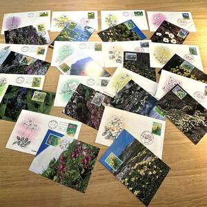  First Day Cover FDC post card Alpine plants series etc. various . summarize 
