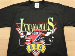 USA製 INDY 500★Tシャツ M★インディ500★黒 ブラック★a