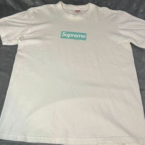 【美品中古】Supreme / Tiffany & Co. Box Logo Tee White シュプリーム　ティファニー ボックスロゴ Tシャツ