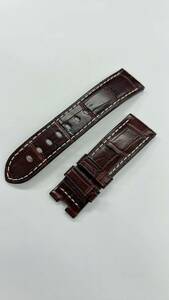  Panerai original 22mm black ko belt strap band buckle for Brown tea men's wristwatch 