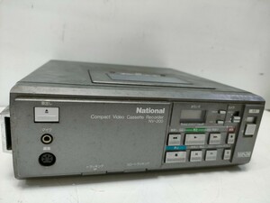 管理909 National ナショナル コンパクトビデオカセットレコーダー ロードミニ 松下電器 NV-200 未チェック 汚れあり 本体のみ