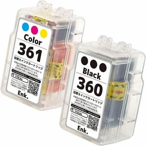 BC-360/361【ブラック+カラーセット/計2本】BKのみ顔料 CANON純正カートリッジに詰め替え互換インク 国内梱包検品済