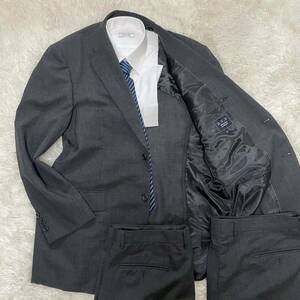 [ ultimate beautiful goods 3L corresponding three-piece ]a.v.v HOMMEa-ve-ve- Homme suit setup tailored jacket black black spring summer XL men's 