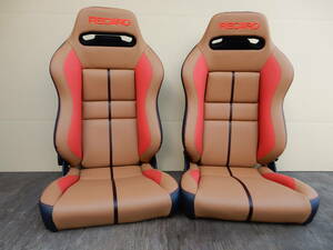 ＲＥＣＡＲＯ　ＳＲ　ローサポート　カスタマイズ　張替未使用　2脚set　Interior～リヤーSeat張り替え