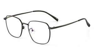 送料無料　超軽量　タテ眼鏡　レンズ交換可能　メガネフレーム　金属フレーム　フルリム　ブルーライトカット　男女兼用　 sc0194