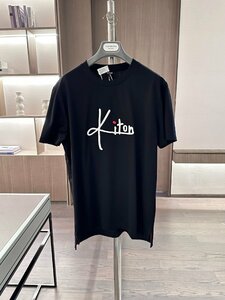 送料無料　キトン　KITON　メンズ　Tシャツ　半袖　文字　ロゴ　丸首　シンプル　M-3XL　サイズ選択可能　4495