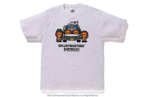 XLサイズ Ghostbusters x A Bathing Ape (Bape) Tシャツ 白Tee ゴーストバスターズコラボ BABY MILO WHITE BAPE1