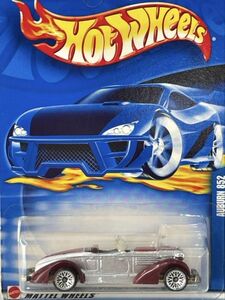 新品未開封 保管品 Mattel マテル Hot Wheels ホットウィール ミニカー 旧ロゴ 玩具 AUBURN 852 オーバーン シルバーx赤系/336