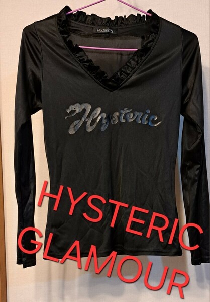 HYSTERIC GLAMOUR長袖Tシャツ カットソー トップス 黒ブラック. プリント日本製オゾンコミュニティー