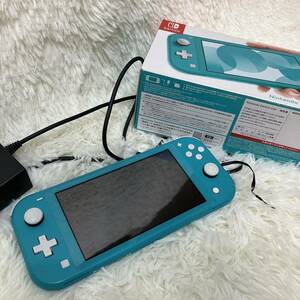 Nintendo Switch Lite ターコイズ ニンテンドースイッチライト 任天堂 初期化済み 美品　箱付き　付属品あり
