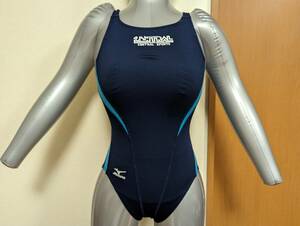  central sport Club swimming school designation goods Mizuno woman .. swimsuit navy blue / light blue size S