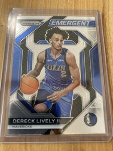 NBA Panini Prizm RC EMERGENT DERECK LIVELY II Base Dallas Mavericks マブス ライブリー