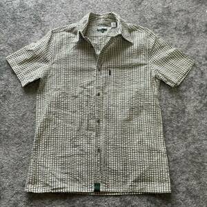 1 jpy start Paul Smith jeans sia soccer short sleeves shirt check pattern M size shoulder width 43 width of a garment 50 length of a sleeve 23 dress length 70