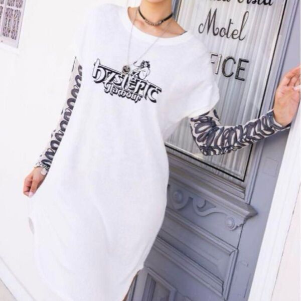 着1 美品 ワンピース Tシャツ ヒステリックグラマー ヒスグラ