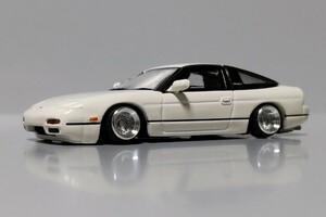  снят с производства распроданный редкость 1/64 64 коллекция Nissan 180SX модифицировано S13 глубокий обод SSR lowrider Tsuraichi custom модифицировано ne абельмош JDM дрифт низкая подвеска 