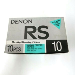 未使用 DENON/デノン RS10 NORMAL POSITION TYPE1 10pcs カセットテープ 10本セット