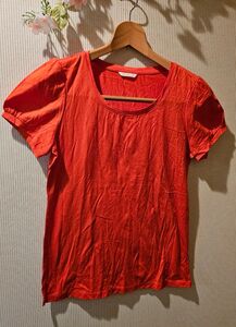 ユニクロ　EXTRA FINE 　COTTON　レッド　Ｌ