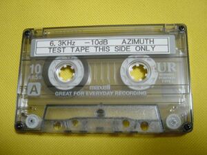 テストテープ　6.3ＫＨｚ　－１０ｄＢ　アジマス（AZIMUTH）調整用