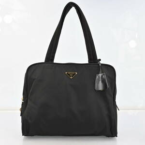 PRADA プラダ　ハンドバッグ　トートバッグ 三角ロゴプレート　テスートナイロン　ブラック　黒 H1662TR606 