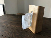ティッシュボックス（ナチュラル）縦型 ティッシュケース シンプル 縦置き スタンド型 カフェ_画像1