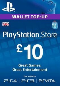 UK version PSN L10 pound PlayStation network card England Europe version code prompt decision 