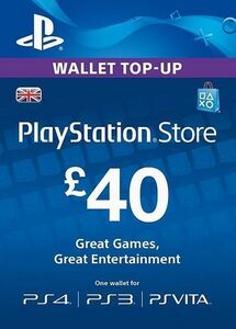 PSN L40 pound UK version PlayStation network card England Europe version code prompt decision 