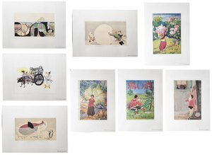 『深沢省三 複製印刷画8点 「童画家 深沢省三 赤い鳥の世界展」』