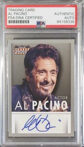 真作保証『アル・パチーノ 直筆サインカード オートグラフ PANINI AMERICA 2015 Al Pacino』PSA鑑定