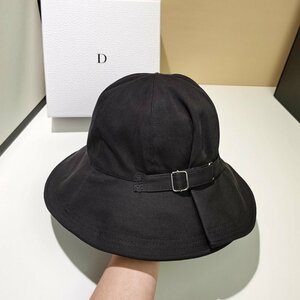 バケットハット 帽子 ハット レディース サイズ調節可 小顔効果 カジュアルな雰囲気 通気性 通勤 通学 旅行 黒