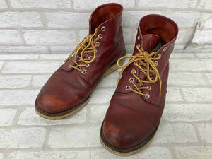 RED WING 8166 Red Wing Work boots red feather tag 90'S red Brown men's 8 1/2 American Casual 