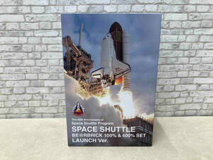 未開封品 メディコム・トイ BE@RBRICK ベアブリック SPACE SHUTTLE LAUNCH Ver. 100%&400% Columbia SPACE SHUTTE The 40th Anniversary