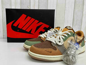 【極美品】Zion Williamson × NIKE AIR JORDAN 1 LOW OG “Flax and Oil Green”／ザイオン ウィリアムズ×ナイキ／DZ7292-200／28cm