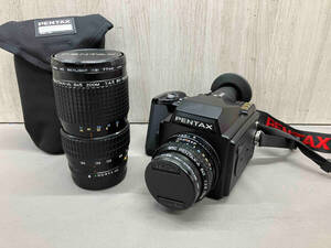 ジャンク PENTAX 645 中判フィルムカメラ ZOOM レンズ 1:4.5 ケース付き