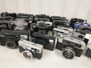 【ジャンク】 フィルムカメラ 30台セット コンパクトカメラ/レンジファインダー/8mm/Yashica/fujica/Pentax/Olympus/Nikon/Minolta/Konica