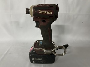 makita Makita rechargeable impact driver TD172D battery 1 piece (18V6.0Ah) attaching operation verification ending used 