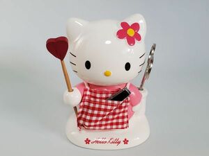  редкость 1997 Sanrio Hello Kitty Kitty керамика фигурка модный комплект груминг комплект украшение Showa Retro не использовался 