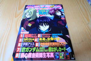 アニメディア　2004年　11月号　tactics　ああっ女神さまっ　学園アリス　ポスター