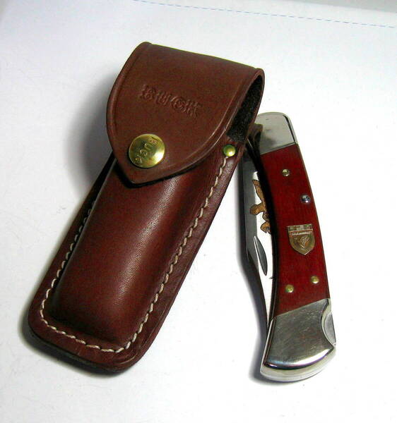80's ビンテージ バックナイフ ダックスアンリミテドモデル・1981-1986年:BUCK Made in U.S.A.・送料込