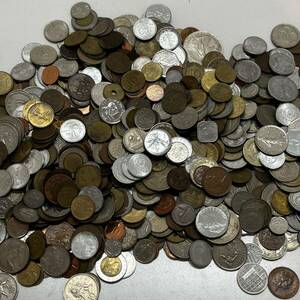 世界のコイン　海外古銭3100g以上　旧硬貨、雑銭、アンティーク