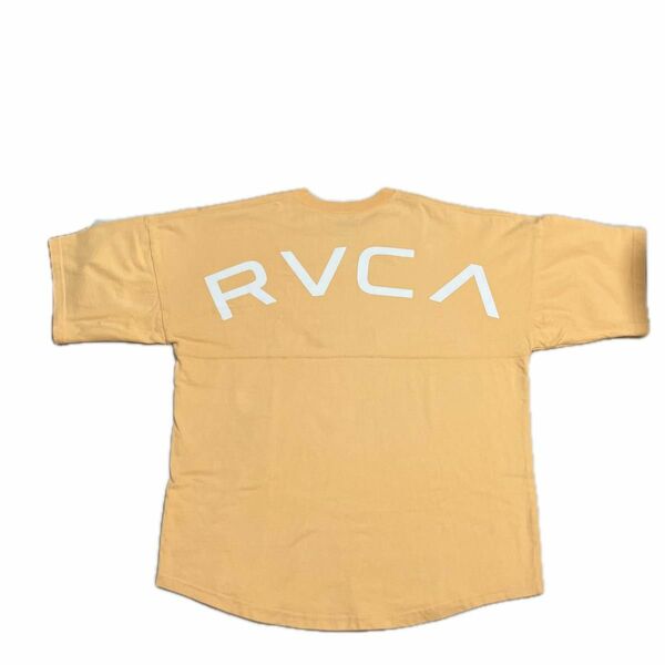 RVCA 完売廃盤アイテムアーチロゴビッグシルエットドルマン五部袖Tシャツ　S オレンジ