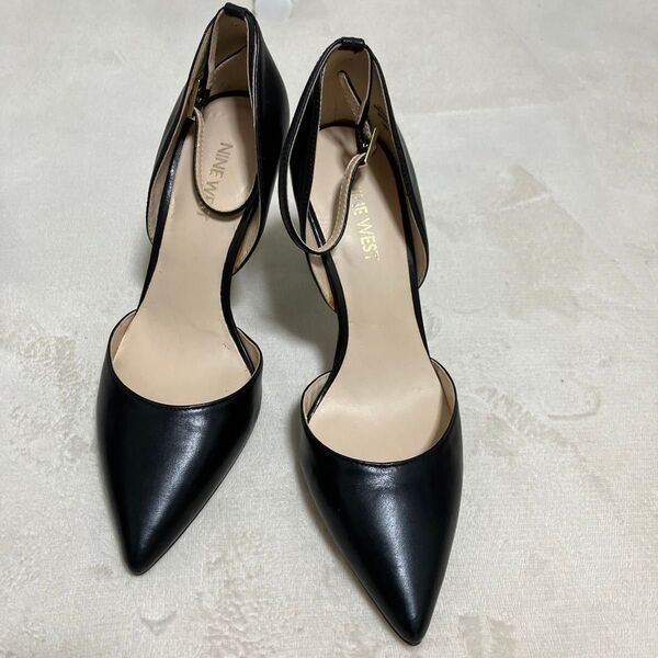 NINE WEST サイドオープンピンヒール51/2M