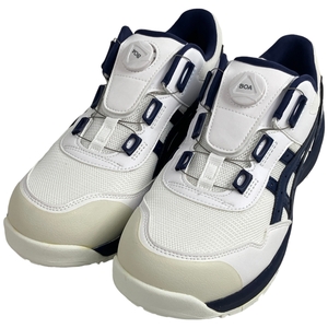 【動作保証】アシックス asics 安全靴 WINJOB CP209 BOA 27.5cm WHITE/PEACOAT 未使用 N8930386